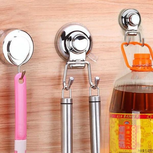 

hooks & rails vacuum stainless steel suction cup hook double wall bath towel heavy duty holds
