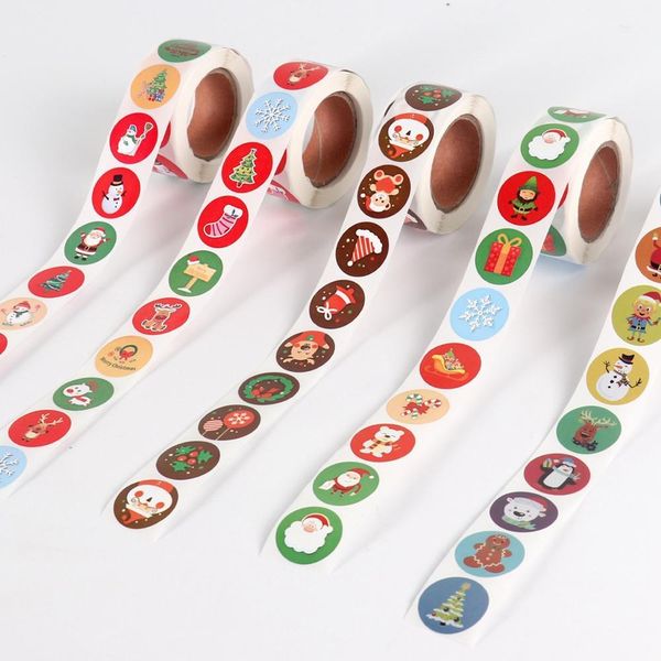 

500 шт. подарочные уплотнительные наклейки скрапбукинг наклейки рождественская вечеринка украшения скрапбукинг материал поставки рождественс