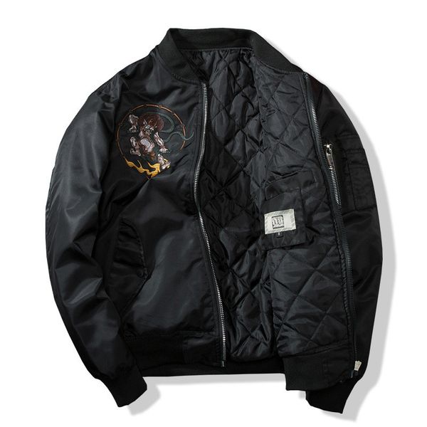 

2021 new baseball harajuku streetwear autumn male winter jacket ino1, Black;brown