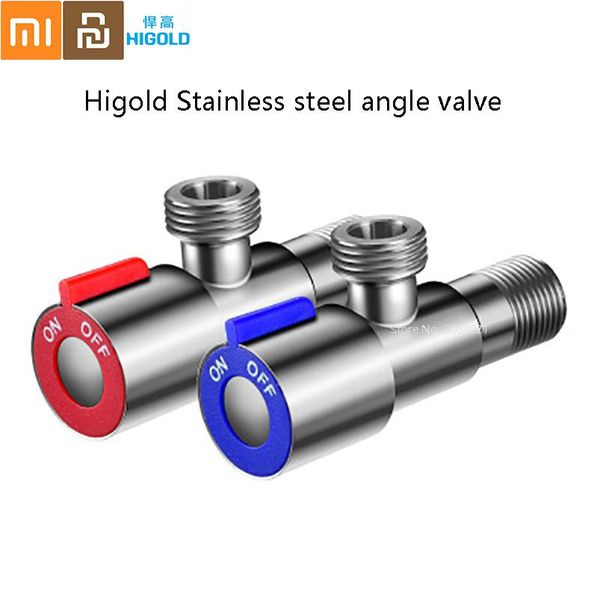 

higold universal 304 из нержавеющей стали угловой клапан душевой душ дивертер горячая холодная вода для ванной комнаты / кухня / для унитаза