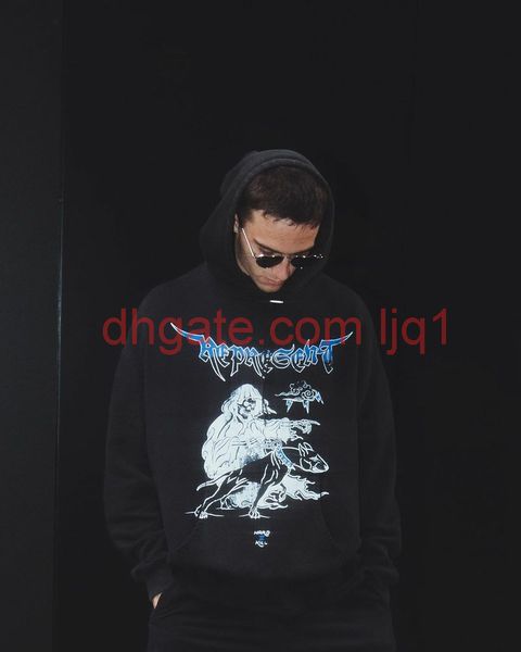 

streetwear pullovers men women 1 quality washed do old vintage hoodie sweatshirts, Black