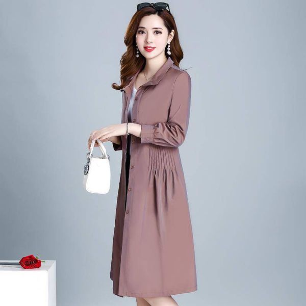 

fashion 2020 new spring and in autumn single single, classic trench coat windbreaker from coating of the women's c70u, Tan;black