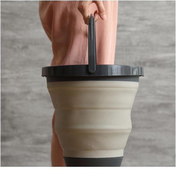 

promotion folding bucket sile bucket for fishing car wash outdoor fishing supplies bathroom kitchen camp bu bbyopa