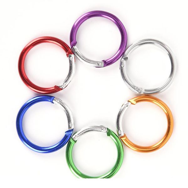 

6pcs/lot zinc alloy plated gate spring o-ring buckles clips carabiner purses handbags round push trigger snap hooks c qylerc