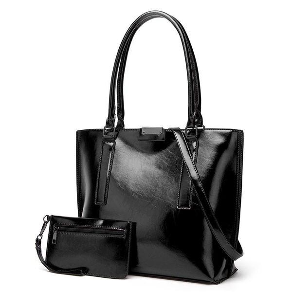 

cross body style women's bag fashion oil wax leather handbag large capacity tote