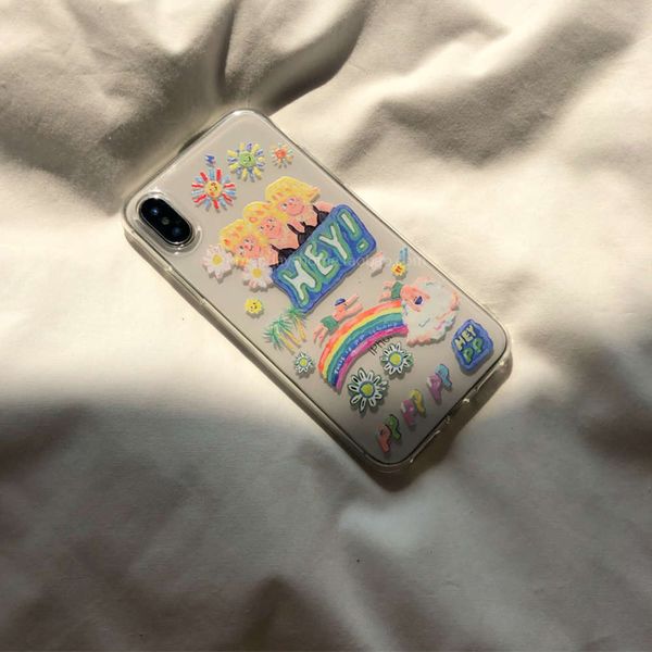 

korean 11pro / xr suitable xsmax for 12mini style holiday oil painting mobile phone case software