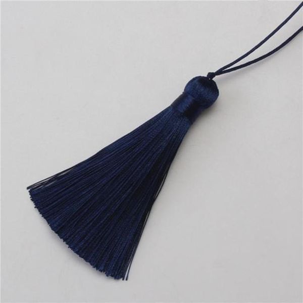 

12pcs ice silk tassels fringe pendant diy material color cord fat tassels trim party garments curtains decor tassel h jllhgw