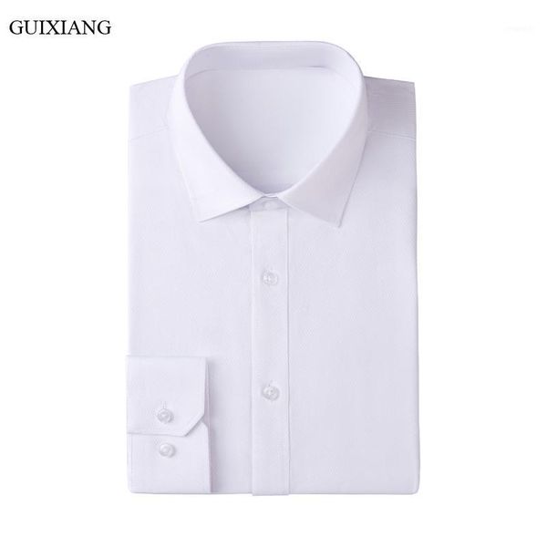 

2020 new arrival style men boutique long sleeve shirt high-quality business leisure solid slim long shirts coat plus size s-6xl1, White;black