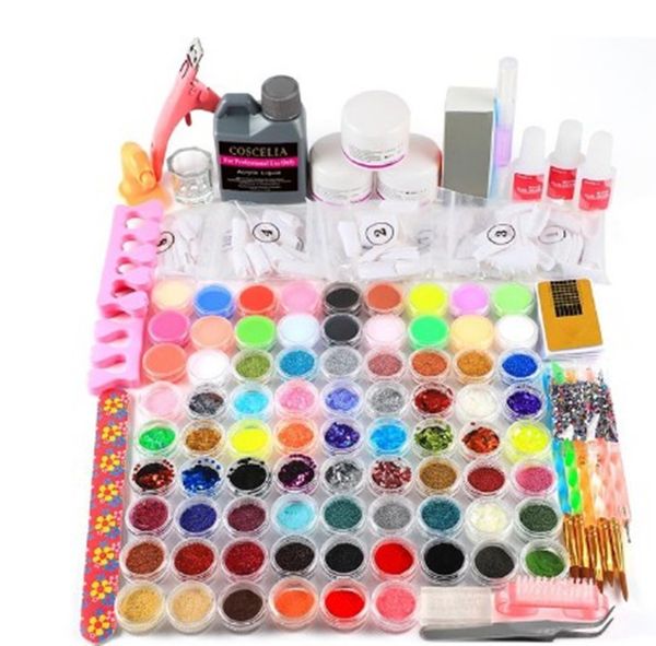 

nail art kits full acrylic liquid manicure set kit powder professional decorations