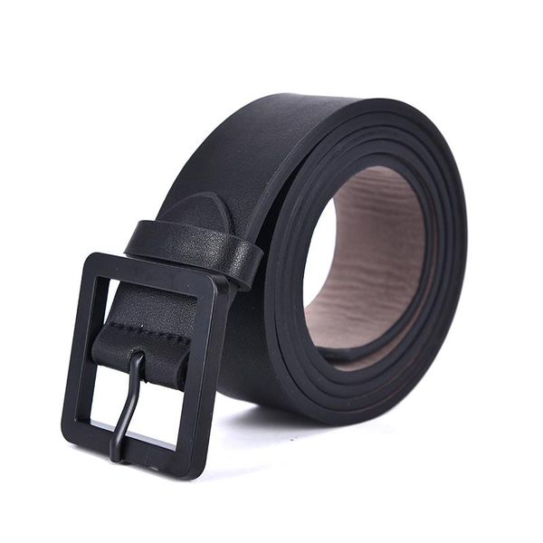 

new belts female wild casual jeans female thin belt strap fashion simple decorative black faux leather buckle women, Black;brown
