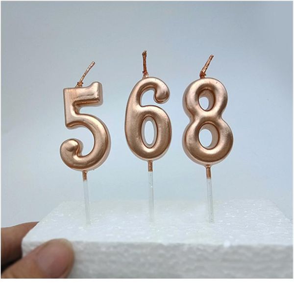 

number 0-9 happy birthday candles on the cake home decoration accessories candle for kids girls boys party cake dec jlldxc