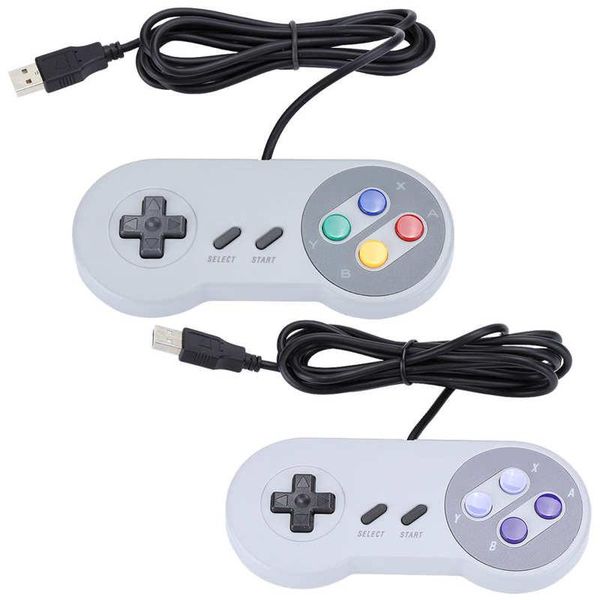 

универсальный ретро usb-контроллер joystick gamepad для snes для windows pc / pc plug и play