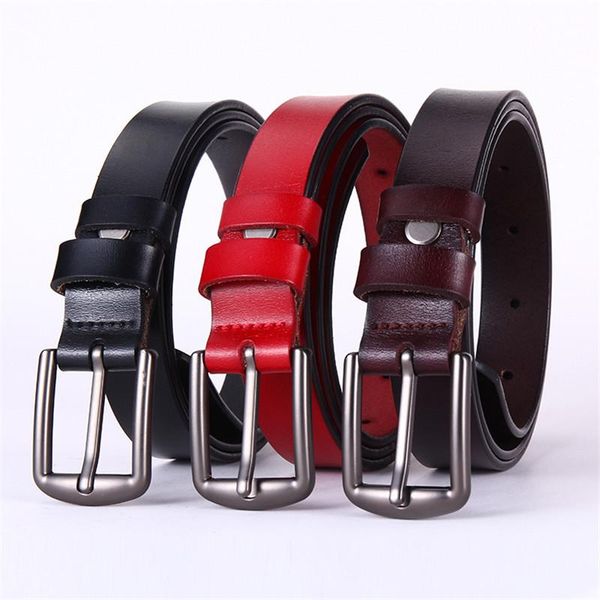 

belts women genuine leather belt for female luxury strap casual all-match pin buckle designer cowskin, Black;brown
