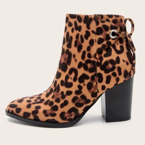 

women ankle boots chunky high heels pumps shoes booties plus size lace up matin shoes woman female mujer sapato feminino d17701, Black