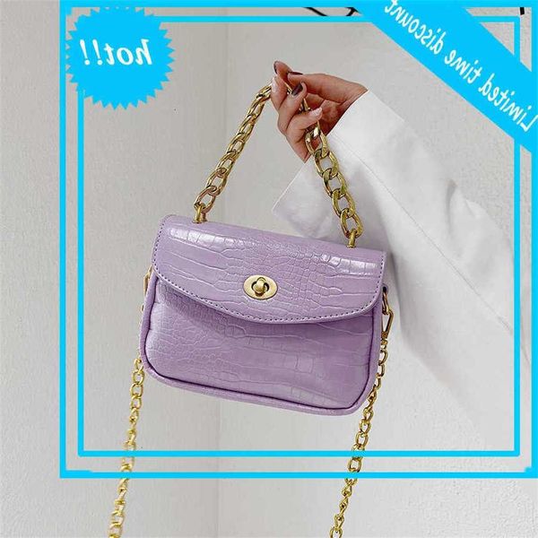 

chains handbags women shoulders stone pattern pu learn crossbody tas small draagbag women's messenger handbag