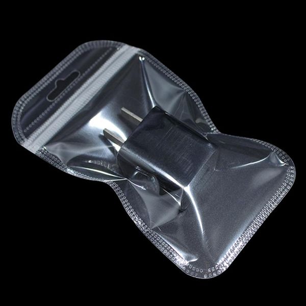 

200pcs 24 sizes clear plastic zipper lock packing bag with hang hole reclosable zipper retails transparent packaging wmtzqr