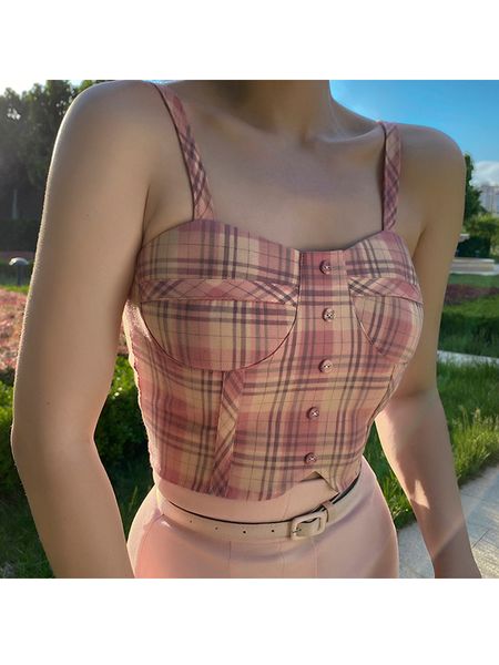 

2021 new with chest cushion super sweet vintage chess little sweater casual short cotton girl's all-match match 8dn3, White