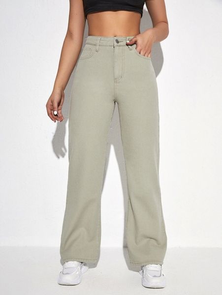 

high waist wide leg jeans g7ra#, Blue