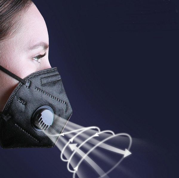 

factorynh96filter activated k&95 95% black factory carbon supply breathing respirator valve 6 layer designer face mask 9