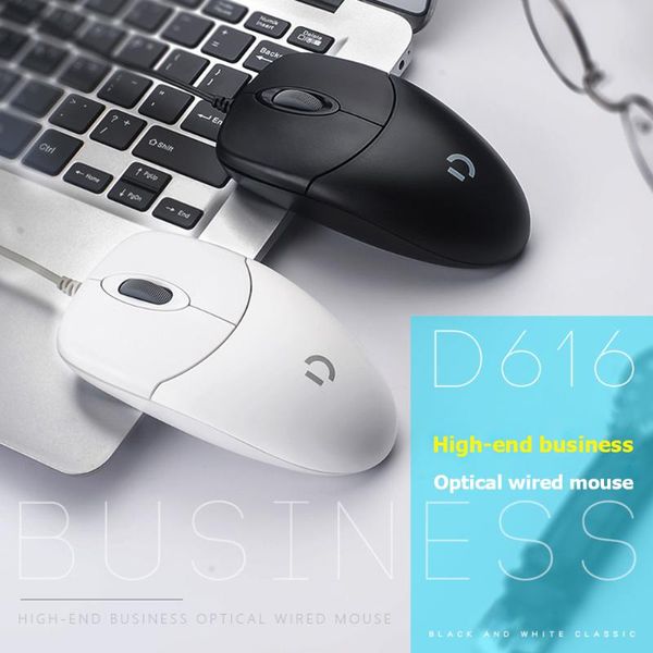 

2020 d-616 usb wired mouse ergonomic 1000 dpi optical mice for lapdeskpc for home office lapdeskpc computer