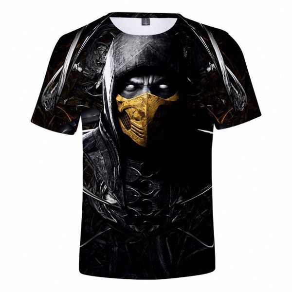 

2019 summer 3d mortal kombat 11 t shirt men women popular t shirt soft classic harajuku mortal kombat 11 top, White;black