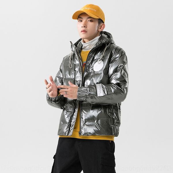 

0dew hooded veste jacket down jacketss down homme outdoor winter jassen outerwear big fur men fourrure manteaudown jacket coat hiver, Black