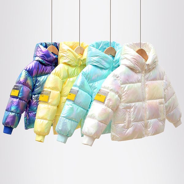 

new short children's colorful down cotton jacket in fall / winter 2020, Blue;gray