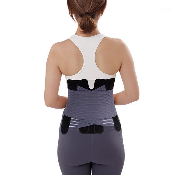 

waist support belt lumbar disc herniation movement trainer modeling1, Black;gray