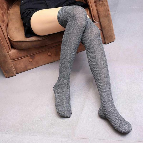 

sports socks women's stockings above knee high female athleisure cotton breathable long black gray color stockings1