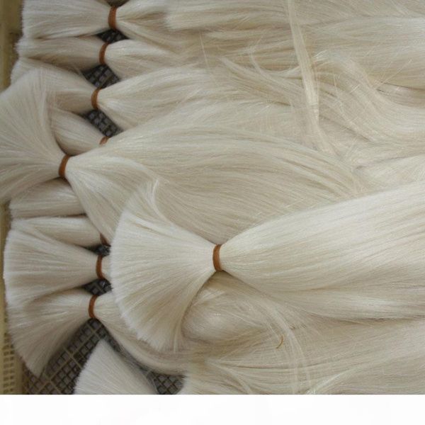 

dhl fedex 100g piece 3pcs lot 100% human hair white color 60 human hair bulk, Black