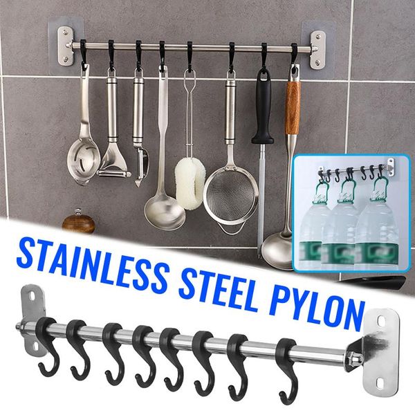 

kitchen gabgets cupboard hook home organizer storage rack pantry chest tools towels hanger wardrobe towel rack storage shelf#g30