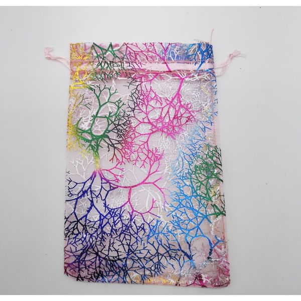 

1000pcs pink coral organza bag drawstring pouch bag organizer jewelry box gift for wed christmas jewelry display packaging bags f wmtbbb