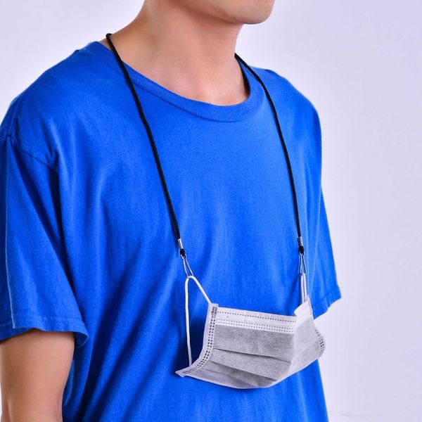 

anti-drop adjustable handy convenient face holder anti-lost mask hanging neck rope protection lanyard