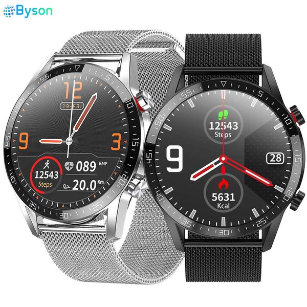 

l13 smart watch bluetooth call notification heart rate prsure blood oxygen information push ip68 waterproof