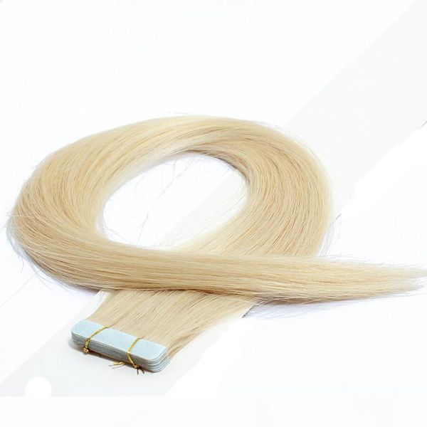 

skin weft human hair extensions 100% indian remy tape in hair 16''-28'' 2.5g s 60pcs lotombre skin weft hai, Black