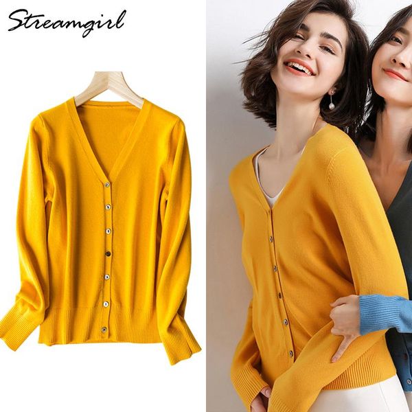 

streamgirl fall 2021 knitted cardigan button up autumn for women short blue cardigan knitted v neck sweater women vintage winter, White