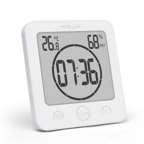 

new digital waterproof shower wall stand clock humidity temperature timer