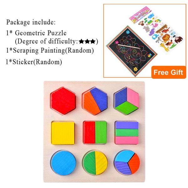 

деревянные геометрические фигуры montessori головоломки сортировка математики кирпичи обучающие образовательные игры детские игрушки малыша