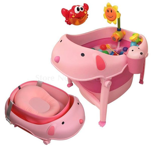 

net red bath barrel for children foldable baby bath home barrel for children