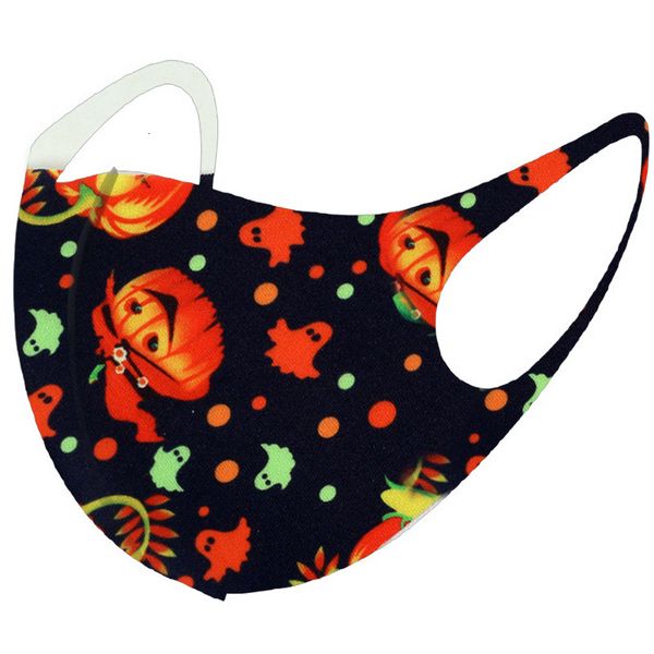 

adults chrismas party washable joker face mask pumpkin printed mouth cover halloween protection cotton masks x614fz 5af4am