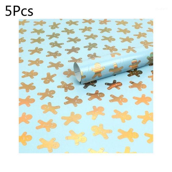 

5pcs waterproof christmas wrapping tissue paper diy gift present box packaging1