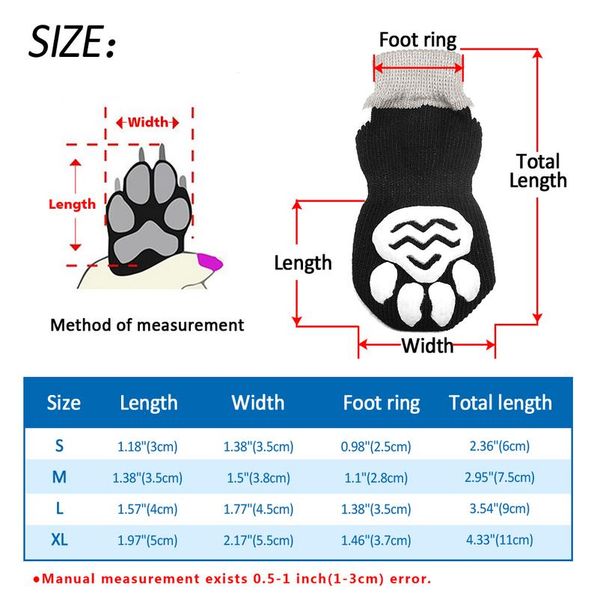 

anti-slip knit socks for pets with traction soles pet shoes boots for indoor wear slip on paw protectors for small med bbyups