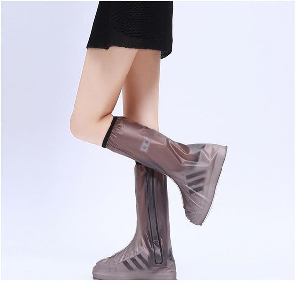 

practical long tube waterproof shoe cover waterproof relectors rain boots black reusable men women outdoor thick wear ra jlljdi