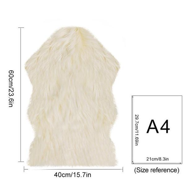 

faux fur sheepskin fur area rugs fluffy mats sofa chair cushion living room bedroom blanket anti-skid carpe jllpmj sport777