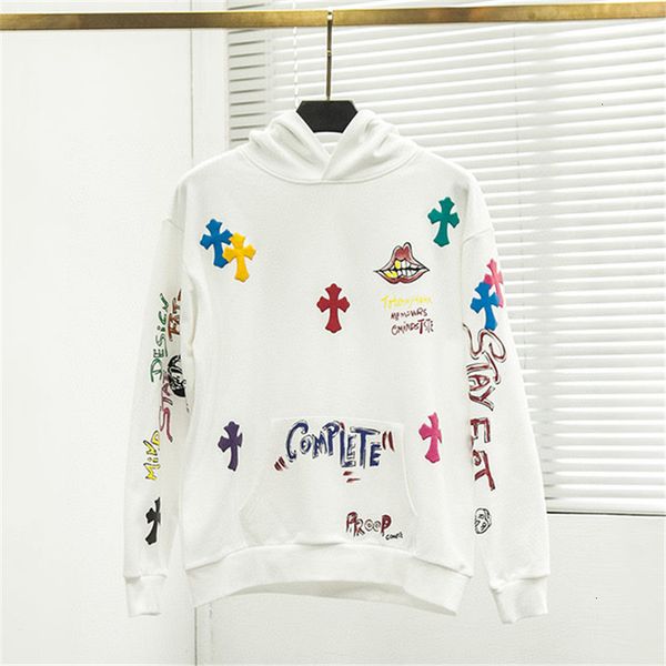 

new sanskrit cross casual hooded jacket for men and women in autumn 7qu7, Black