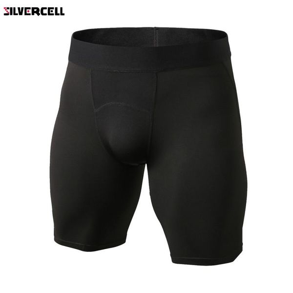 

men's bodyboulding short pants men's compression shorts pants professional fitness quick-drying short, White;black