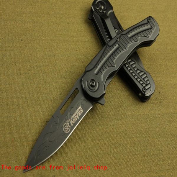 

folding knife sr568 568b steel handle sr small camping pocket knife survival outdoor knives xmas gift knife for man 1pcs qynf batyu