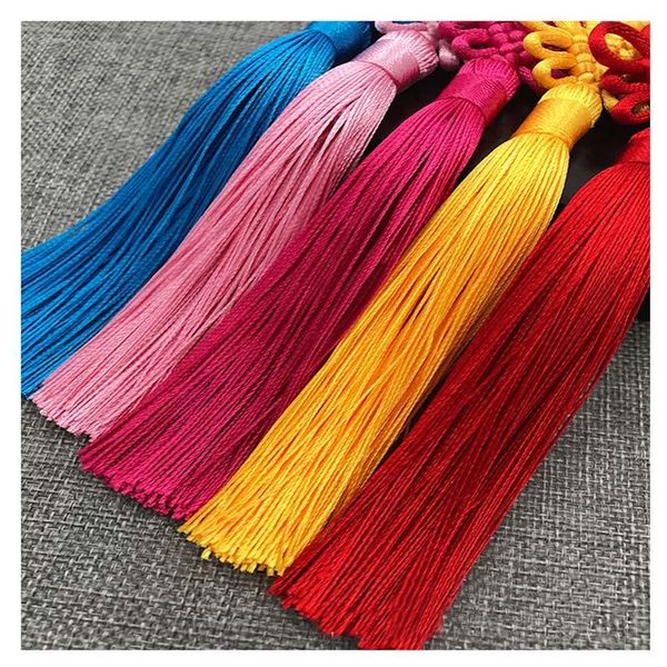 

12pcs lot chinese knot tassel silk fringe bangs flower tassel trim decorative garment for curtains home decoration accessories h wmtwqz
