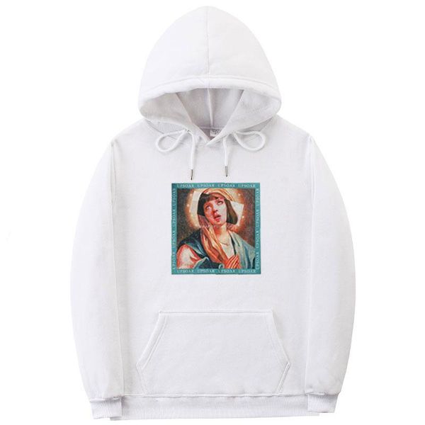 

2020 new arrival casual hoodie men women autumn winter hody virgin mary maria printed sweatshirt cotton hodie pullover hoody, Black