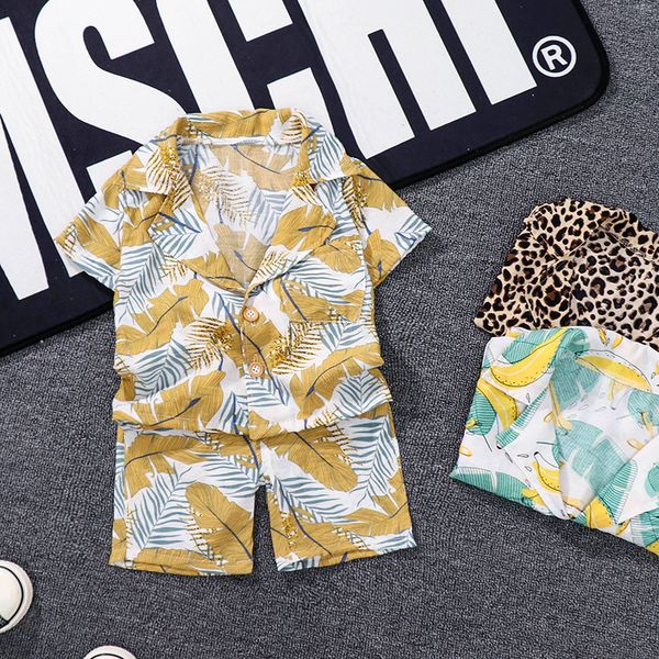 

summer children baby girls boys clothes infant t shirt shorts 2pcs/sets kids cotton garment toddler costume sets 1 2 3 4 5 years lj200916, White